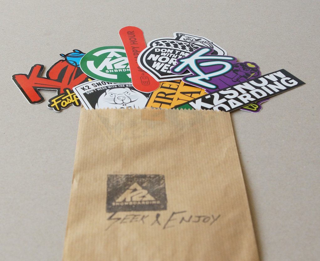 example sticker packing